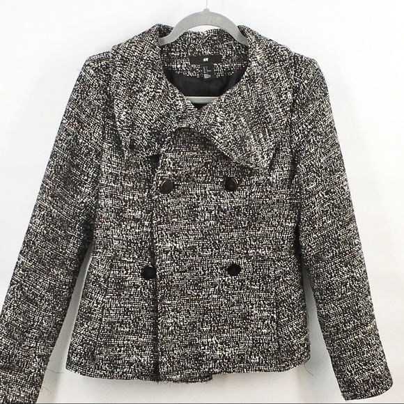 H&M Tweed Double Breasted Jacket 4 - Picture 2 of 12
